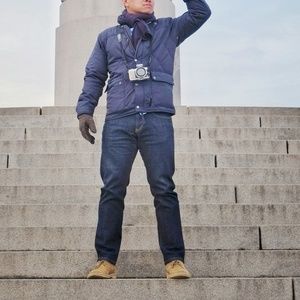 J. Crew Factory Sutton Jeans in dark blue 32x30